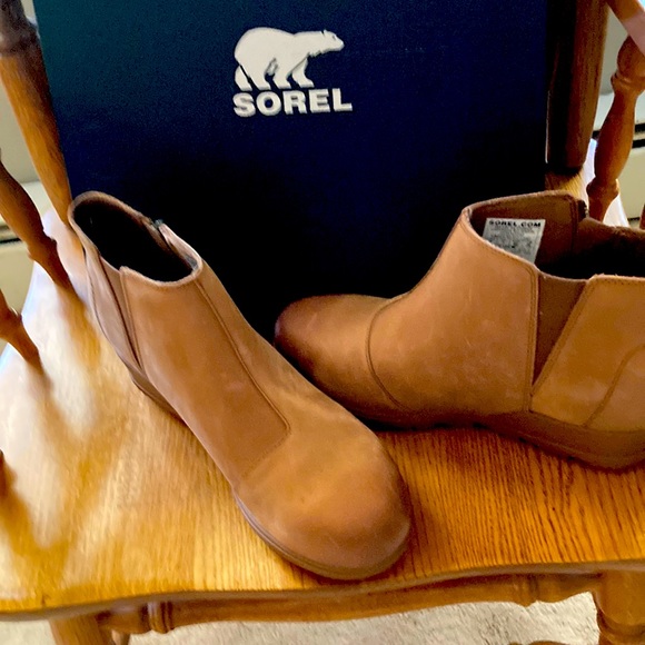 Sorel Shoes Sorel Womens Evie Zip Leather Boot New In Box Never